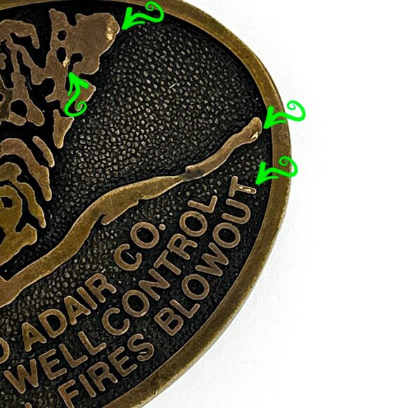 Vintage Red Adair Co. Belt Buckle | Oil Well Control Firefighter | Western - Picture 7 of 12